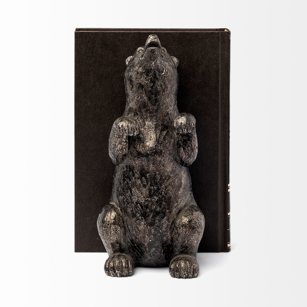 Sleuth (Set of 2) 9L x 8W Grizzly Bear Bookends, by Mercana, 7.48" length x 4.53" width x 9.45" height View 8
