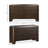 Rowan 6 Drawer Dresser Dark Brown, by Moe's Home, 58" width x 33" height x 18" depth thumbnail 13
