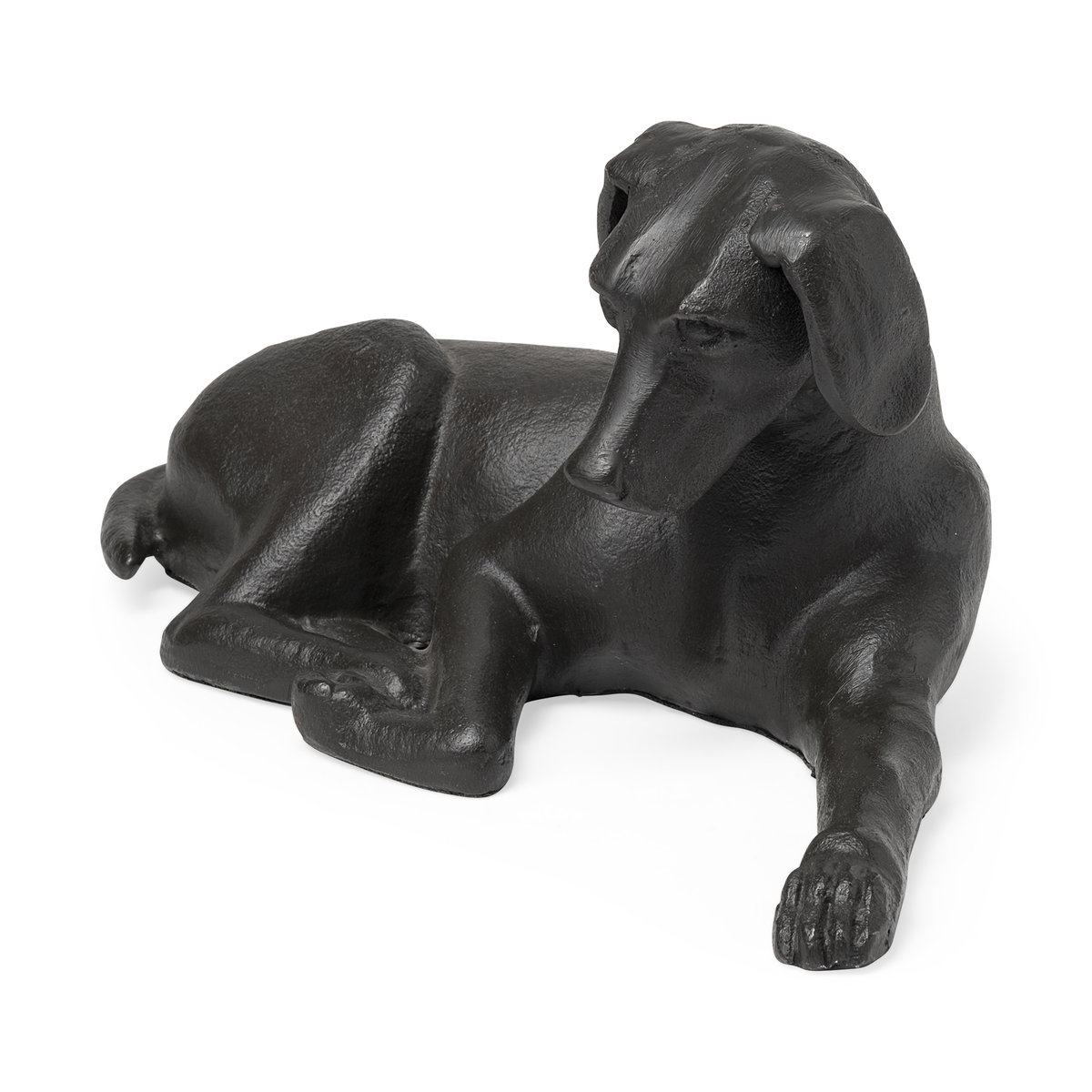 Czar 11L x 7W Black Metal Labrador Retriever, Decorative Object by Mercana, 11" length x 6.75" width x 4.75" height View 1
