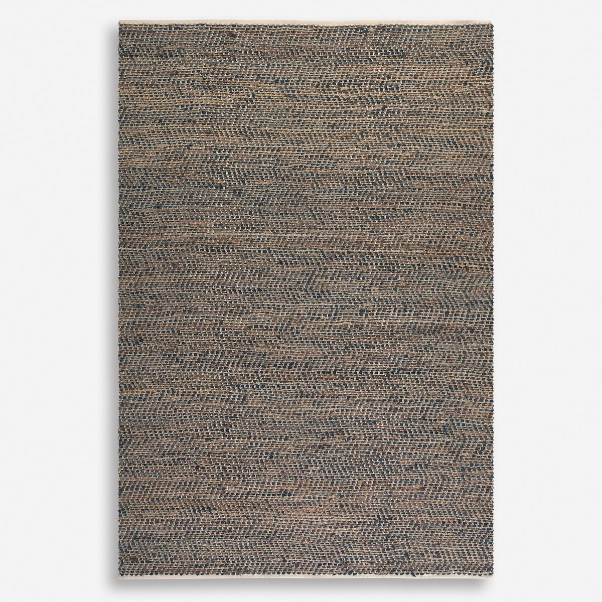 Tobais 8 X 10 Rescued Leather & Hemp Rug, by Uttermost, 8' width x 10' height x 0.37" depth View 1