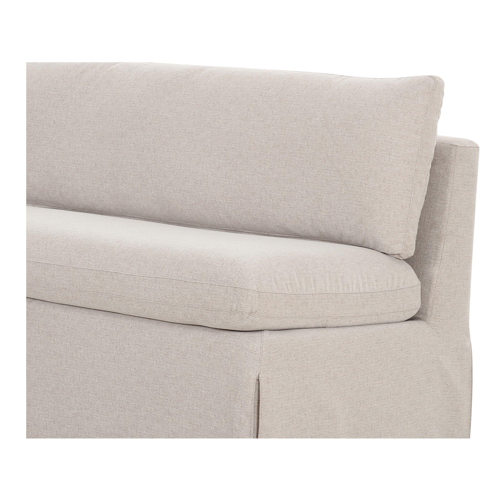 Fable Slipcover Dining Bench Beige large image 