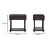 Tabitha Nightstand Dark Brown, by Moe's Home, 26" width x 26" height x 18" depth thumbnail 10
