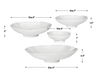Lucky Coins White Metal Wall Bowls Set/4, Sculptural Wall Art by Uttermost, 11" width x 11" height x 2.5" depth thumbnail 3