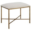 Avenham Small Gold Framed Bench, Benche by Uttermost, 24" width x 20" height x 16" depth thumbnail 4