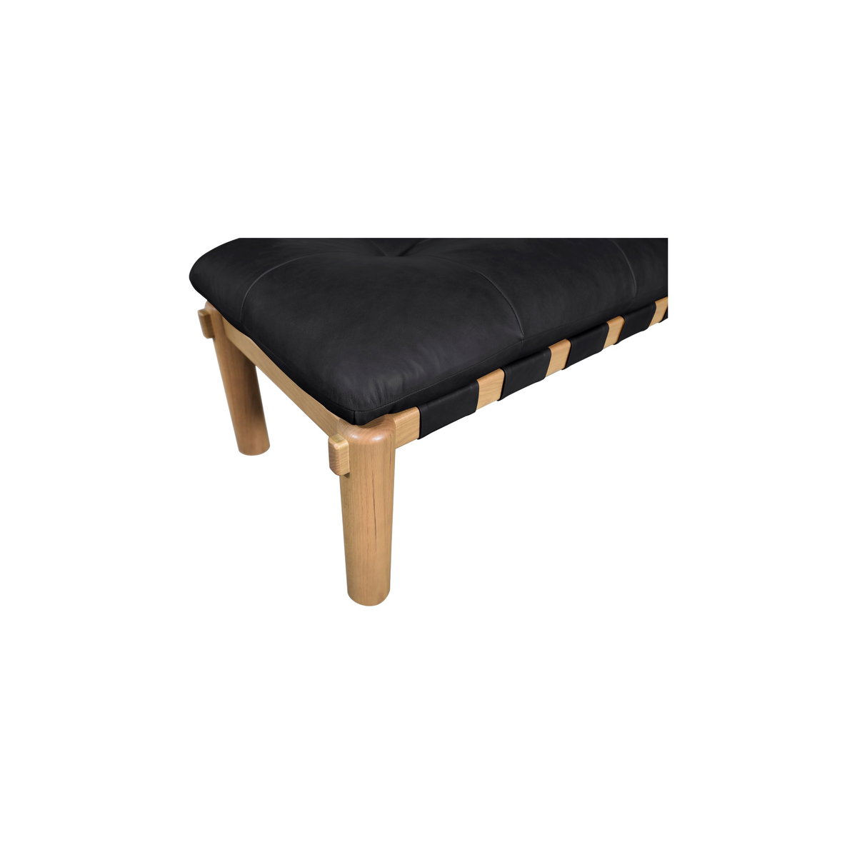Costello Bench Black, Benche by Moe's Home, 61" width x 18" height x 20" depth View 4