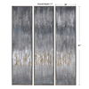 Gray Showers Hand Painted Canvases, Set/3 thumbnail 2