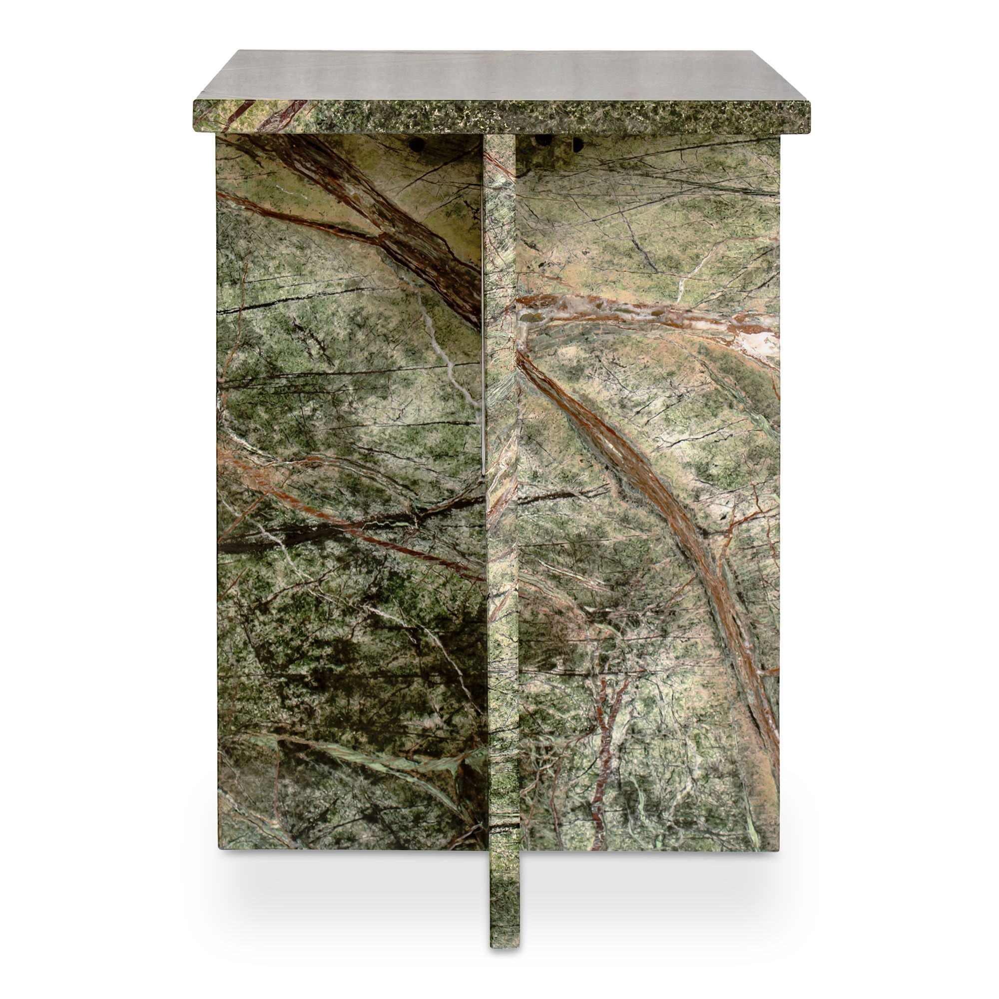 Blair Accent Table Rainforest Green Marble large image 