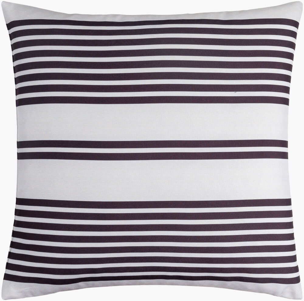 Classic Stripe Accent Pillow, Decorative Pillow by Surya, 18" length x 18" width