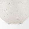 Treva Small White with Black Speckles Metal Vase, by Mercana, 9.45" length x 7.09" width x 7.09" height thumbnail 10