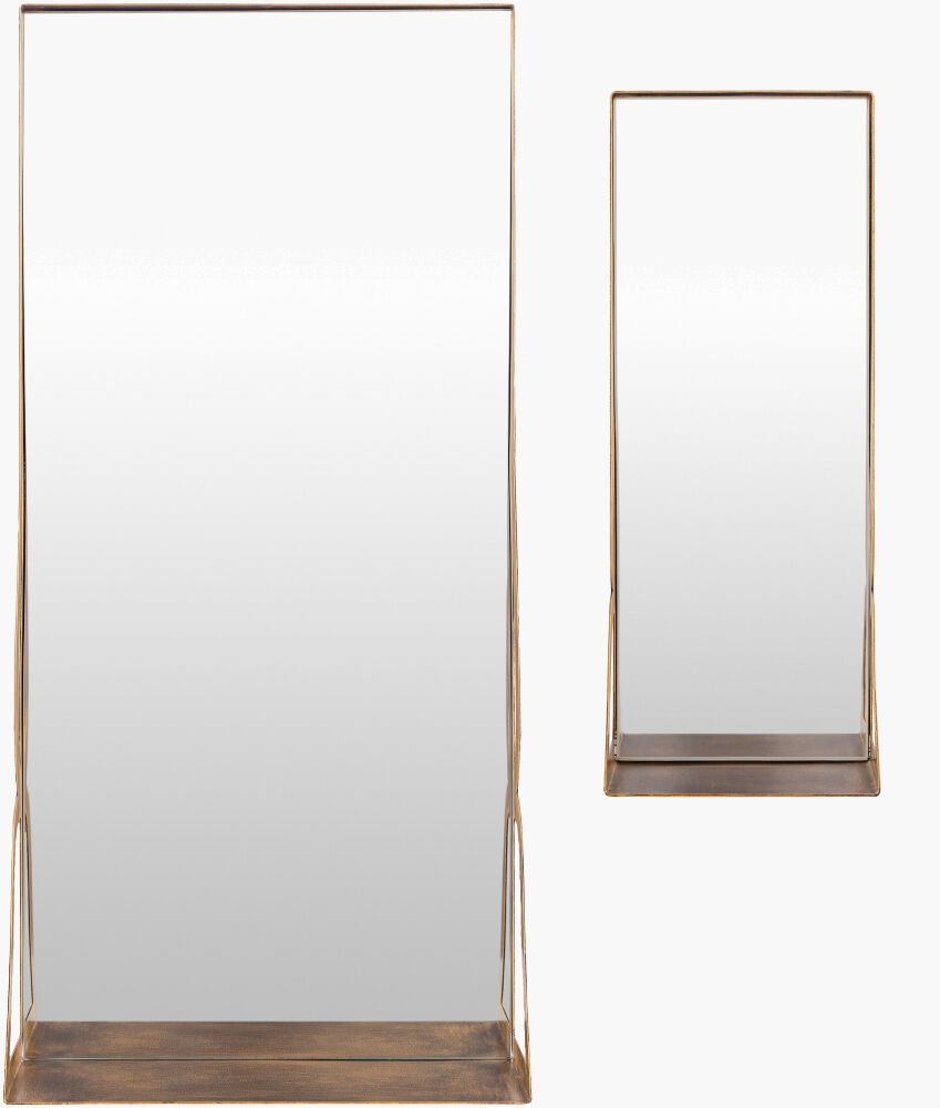 Cabriole Accent Mirror, by Surya, 7" width x 18" height