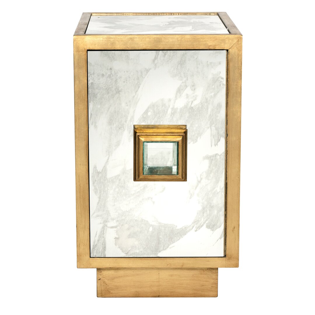 Savannah End Table, Side & End Table by Worlds Away, 17" width x 28" height x 22" depth View 1