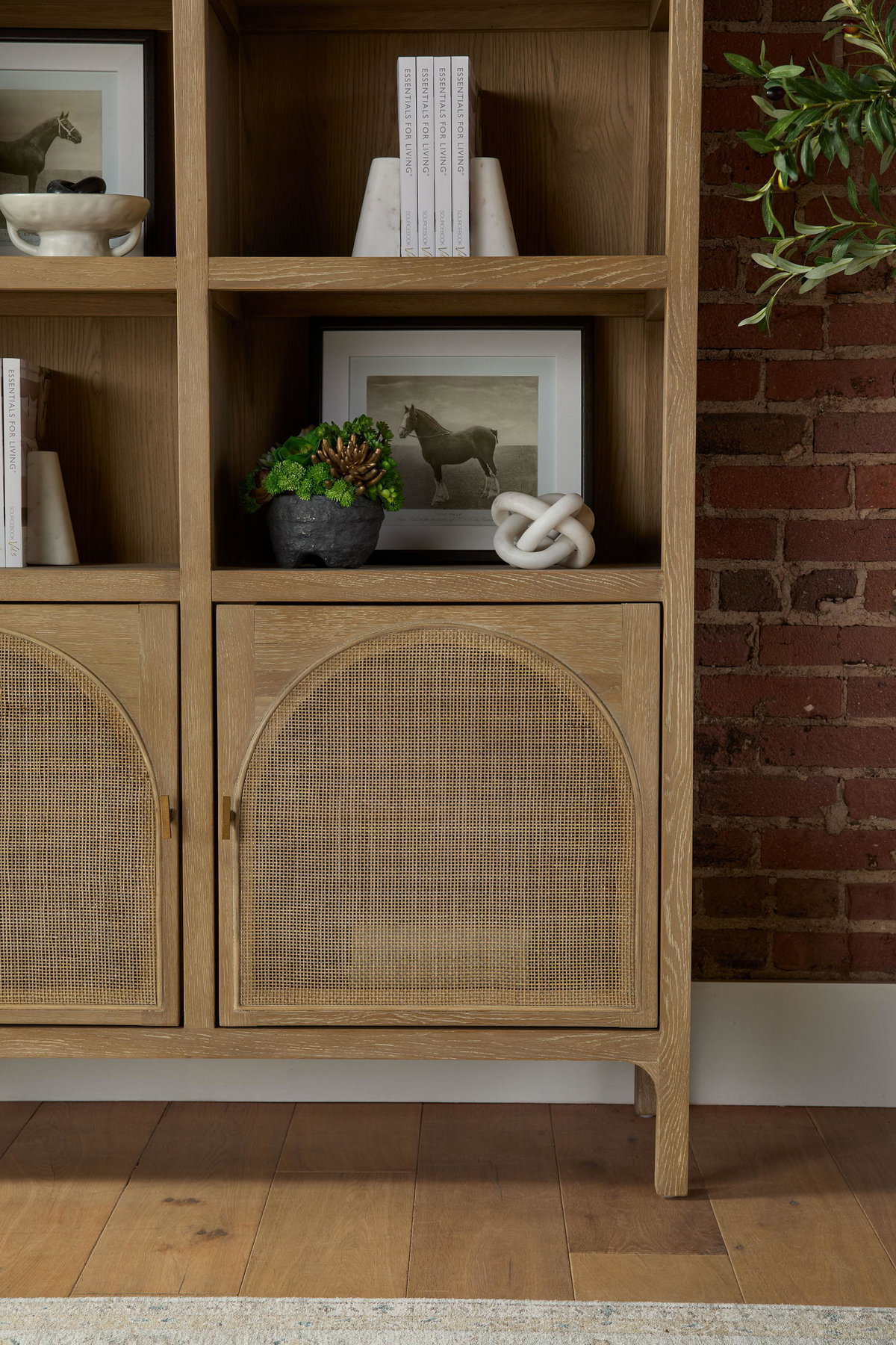 Cane Storage Bookcase, Shelving & Bookcase by Essentials for Living, 49.5" width x 83" height x 16.5" depth View 13