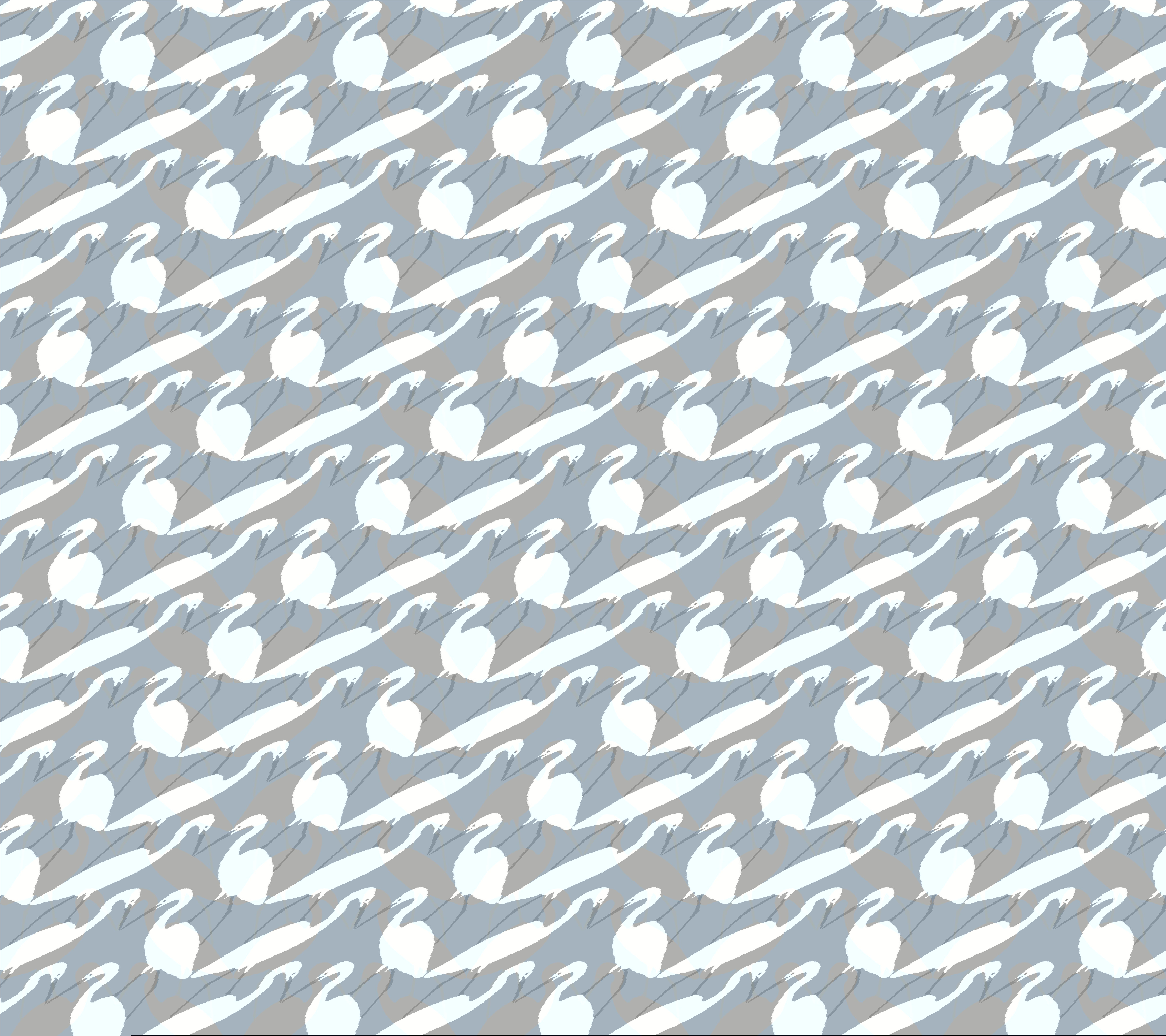 Elegant Birds Blue Peel & Stick Wallpaper large image 