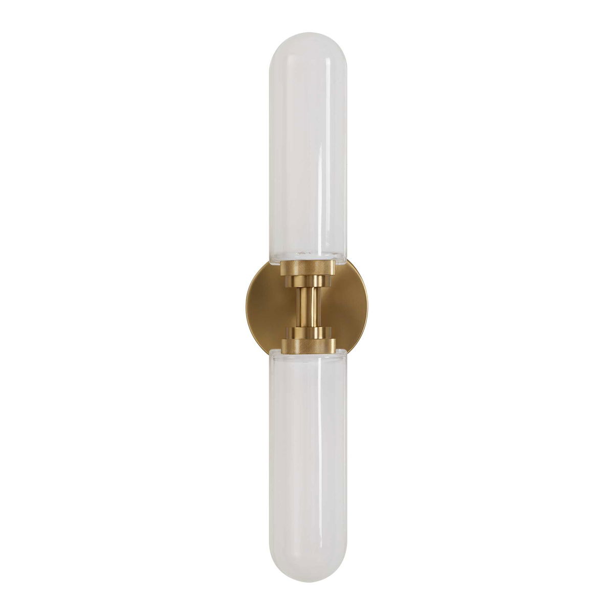Wellsville 2 Lt Brass Sconce, by Uttermost, 22" width x 5" height x 4.37" depth View 8