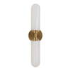 Wellsville 2 Lt Brass Sconce, by Uttermost, 22" width x 5" height x 4.37" depth thumbnail 8