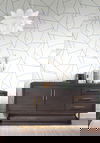 Factured Prism White & Blue Peel & Stick Wallpaper thumbnail 2