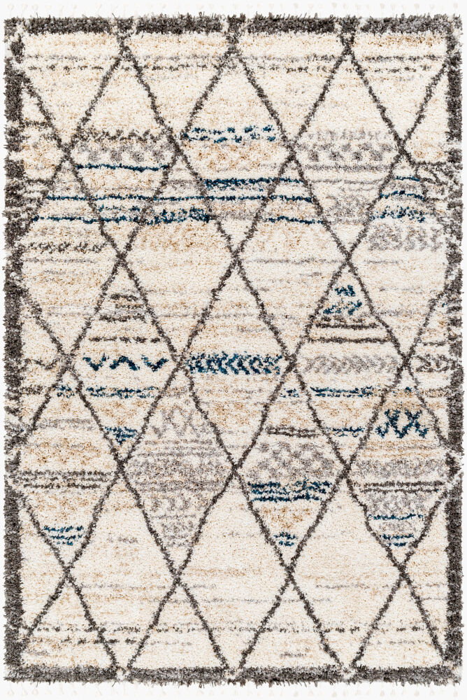 Jakarta Machine Woven Rug, by Surya, 1'3.75" length x 1'3.75" width