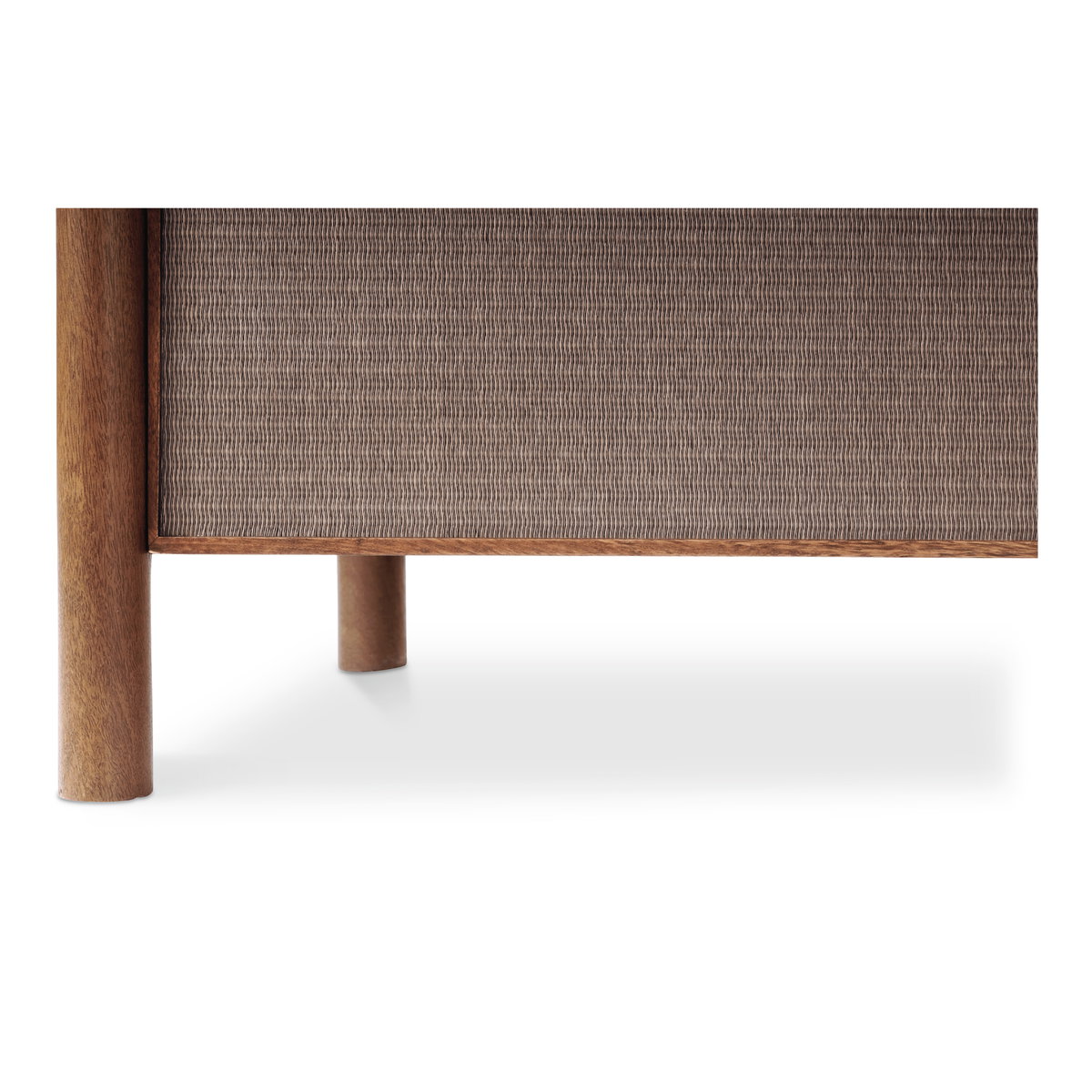 Rye 3 Drawer Nightstand Warm Brown, by Moe's Home, 31.75" width x 30.5" height x 19.75" depth View 9