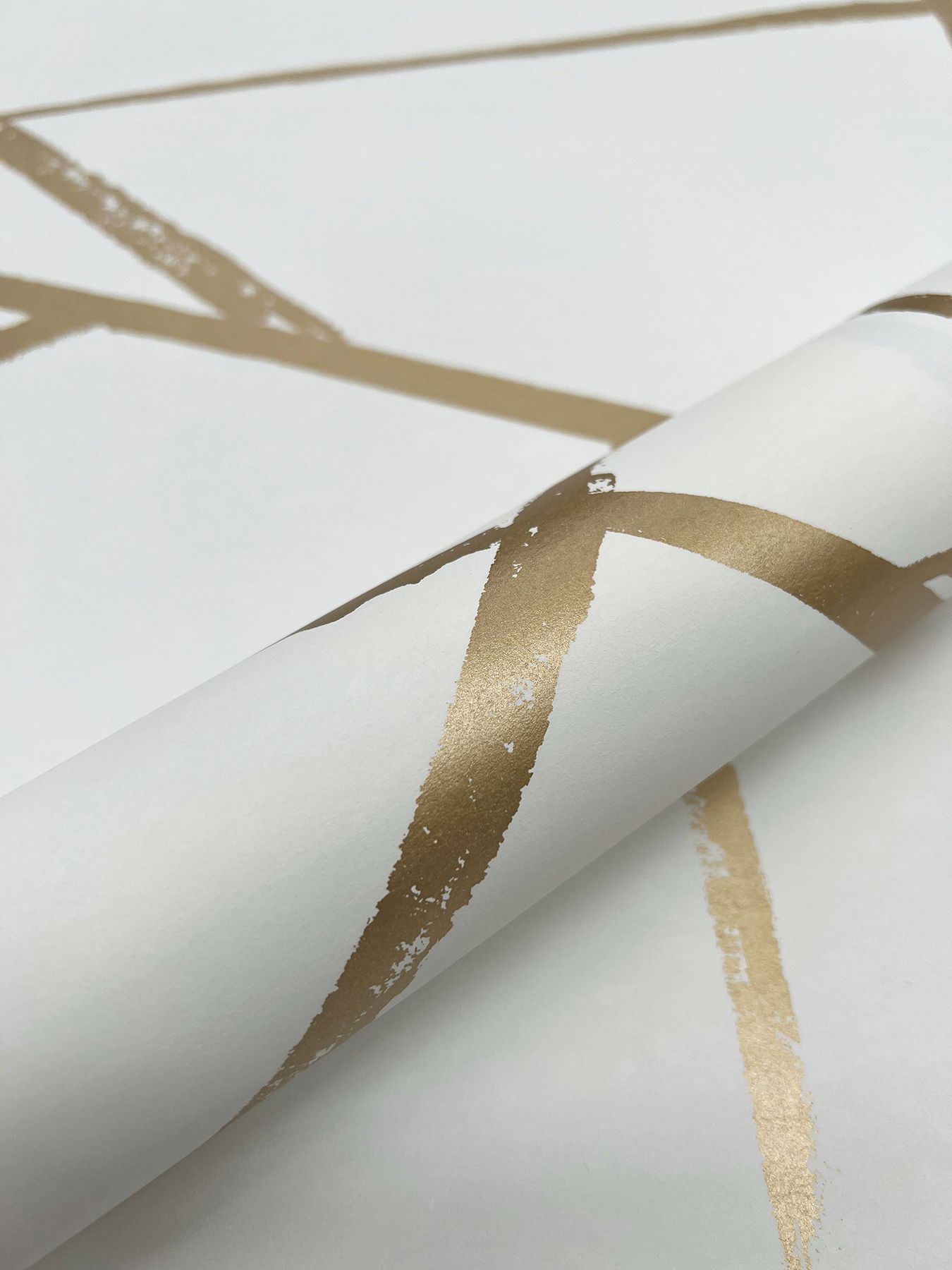 Intersect Gold Metallic Wallpaper large image 