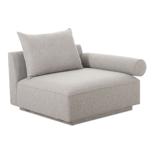 Rosello Right Arm Facing Chair Light Grey