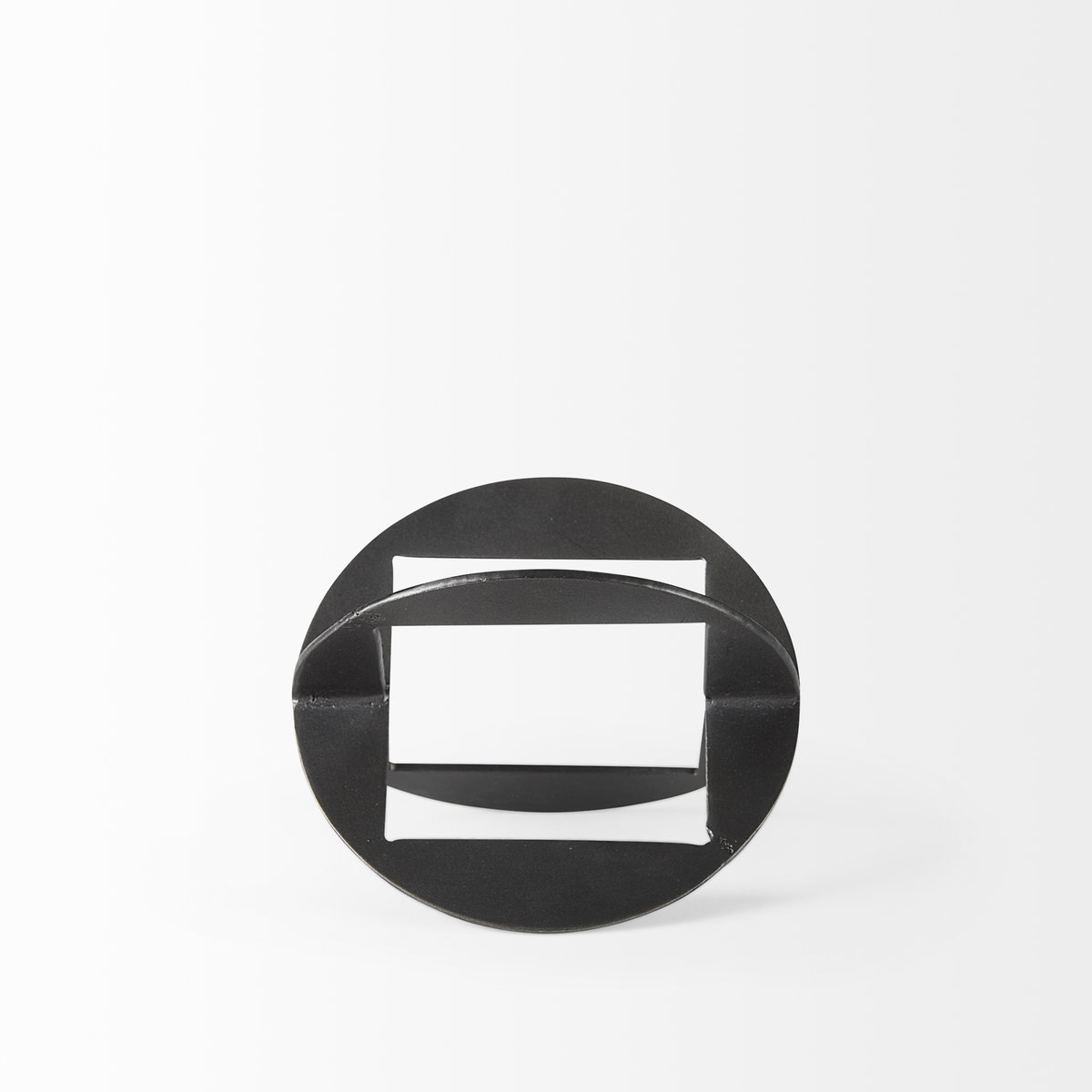 Cusco 6.0 L x 6.0 W x 6.0 H Black Iron Small Gunmetal Geometric Decorative Object, by Mercana, 6" length x 6" width x 6" height View 5