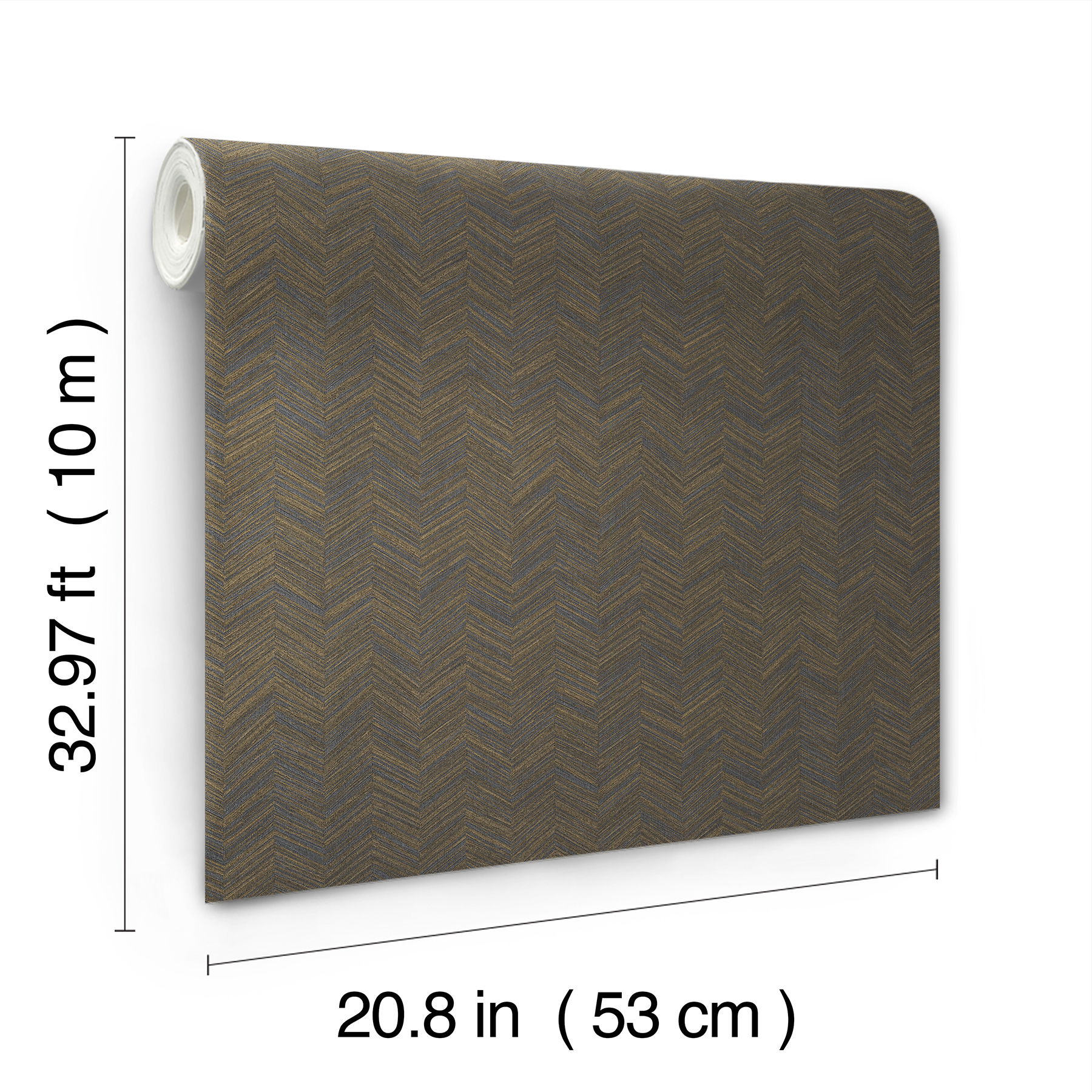 Raised Chevron Royal Blue Wallpaper large image 