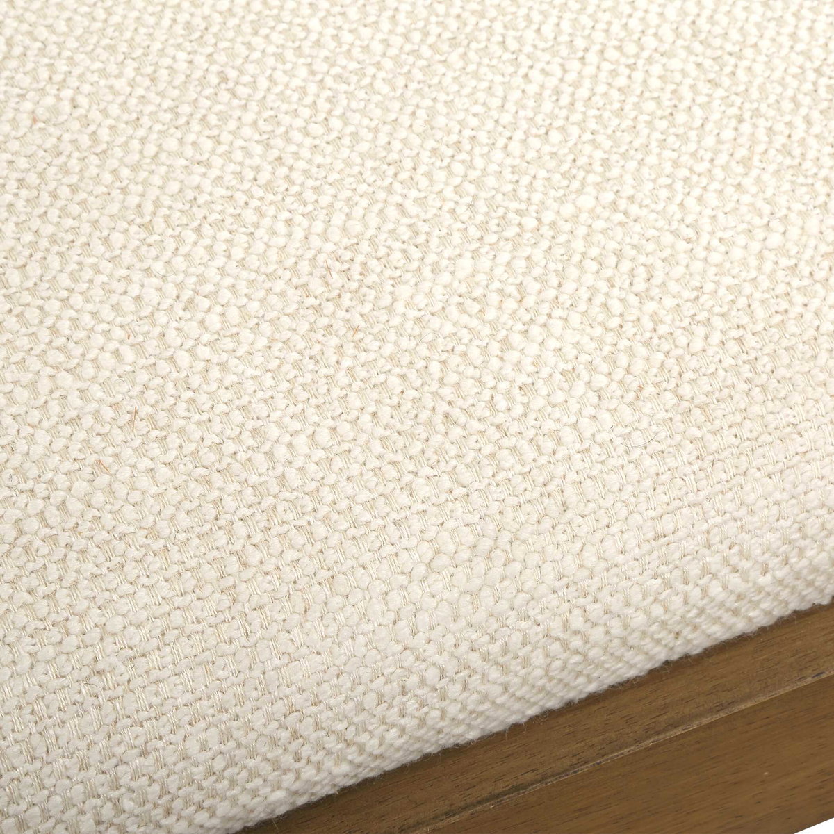 Haden White Upholstery Bench, Benche by Uttermost, 60" width x 18" height x 20.25" depth View 6