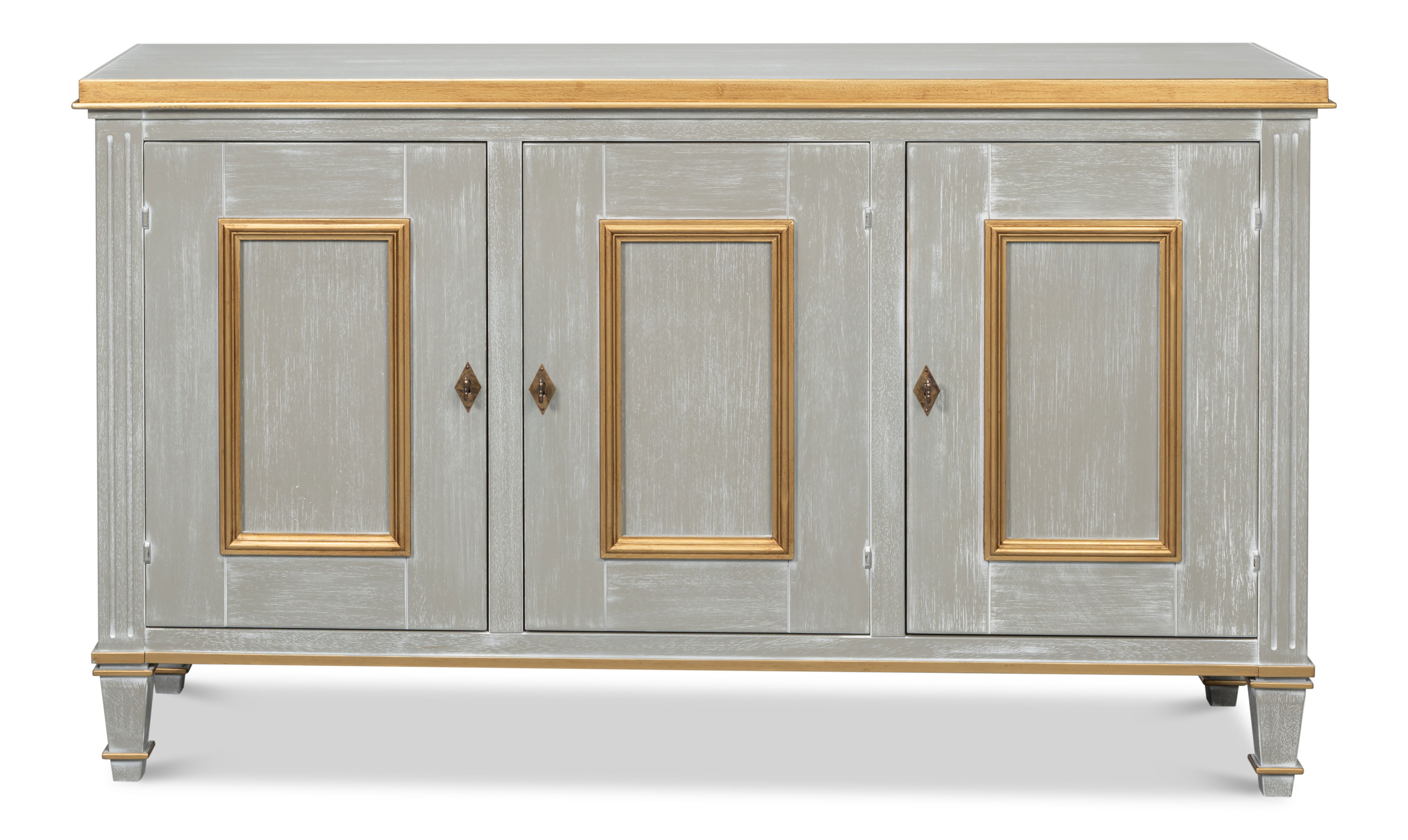 Louis Xvi Buffet,Carmine Legno, Cabinets & Sideboard by Sarreid, 60" length x 18" width x 34" height View 8