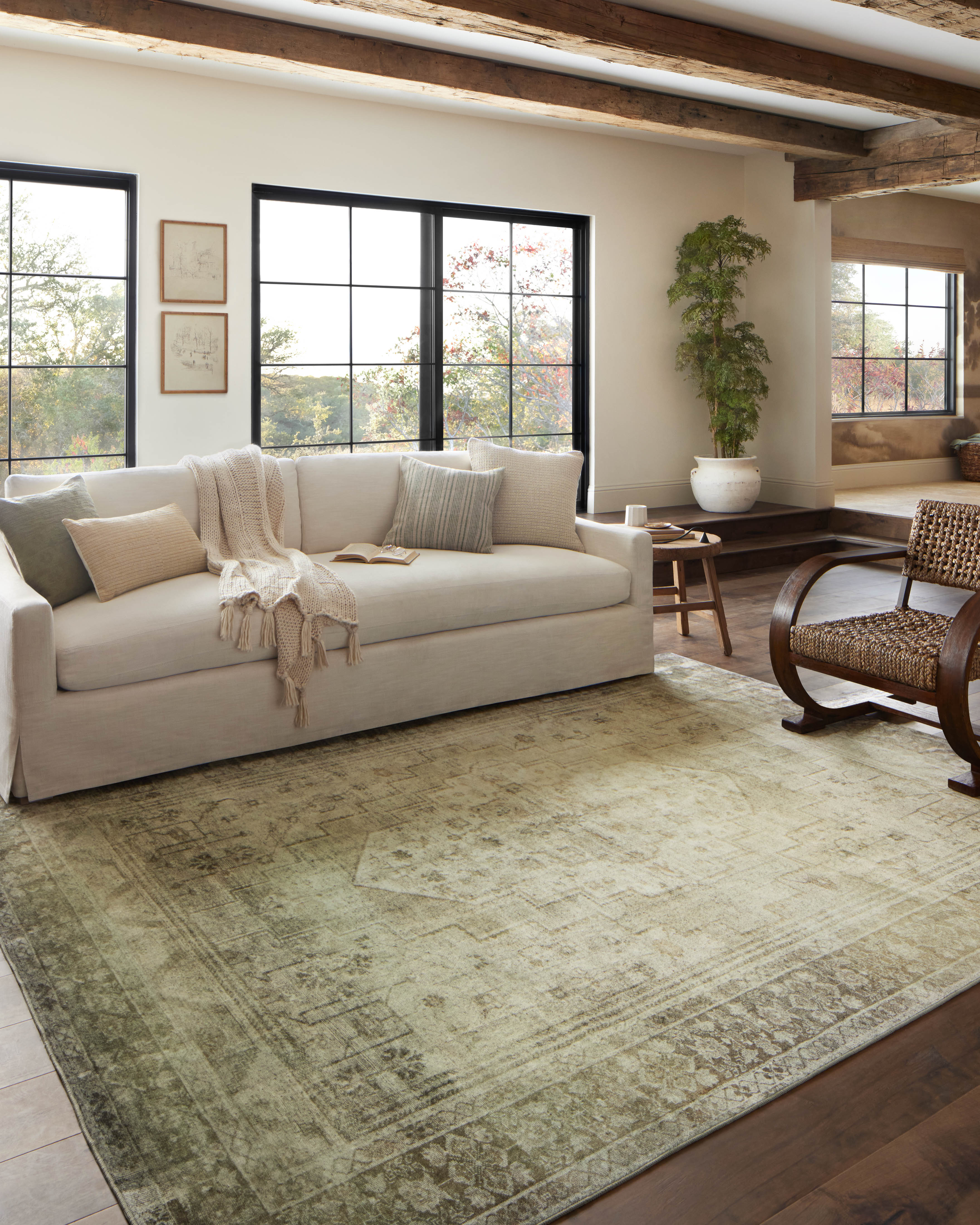 Magnolia Home by Joanna Gaines x Loloi Banks Rug, 5' length x 7'6" width View 3