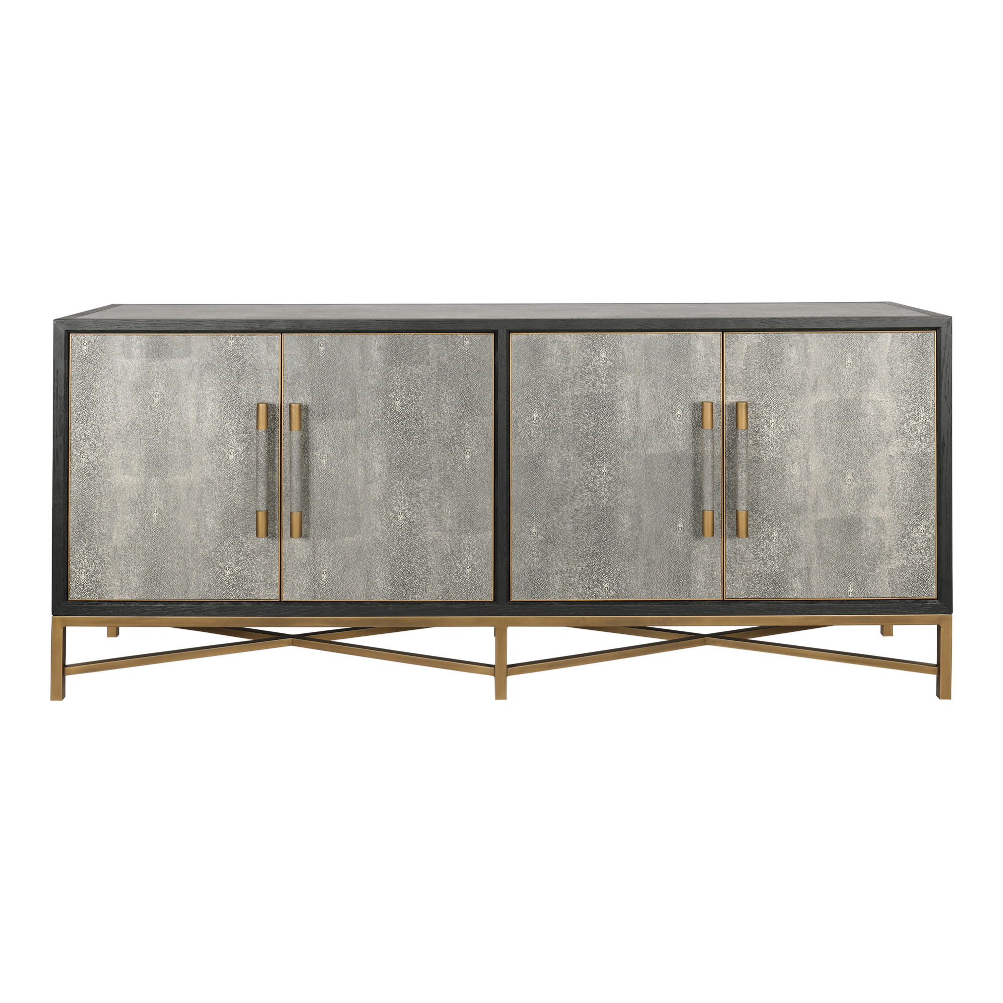 Mako Small Sideboard Grey, Cabinets & Sideboard by Moe's Home, 76" width x 34" height x 18" depth View 1
