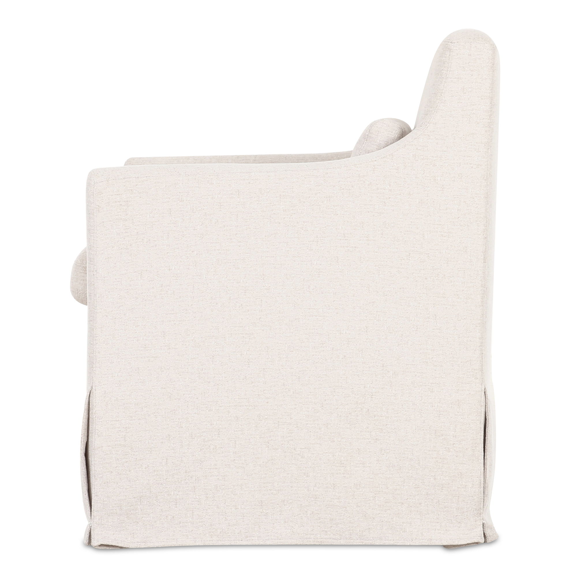 Lydia Slipcover Dining Chair Beige large image 
