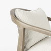 Landon  Light Brown Wood with Cream Fabric Seat and Cane Back Accent Chair thumbnail 7