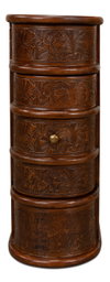 Barnes Leather Book Side Table, by Sarreid, 2' length x 10" width x 2' height thumbnail 6