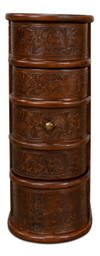 Barnes Leather Book Side Table, by Sarreid, 2' length x 10" width x 2' height thumbnail 7