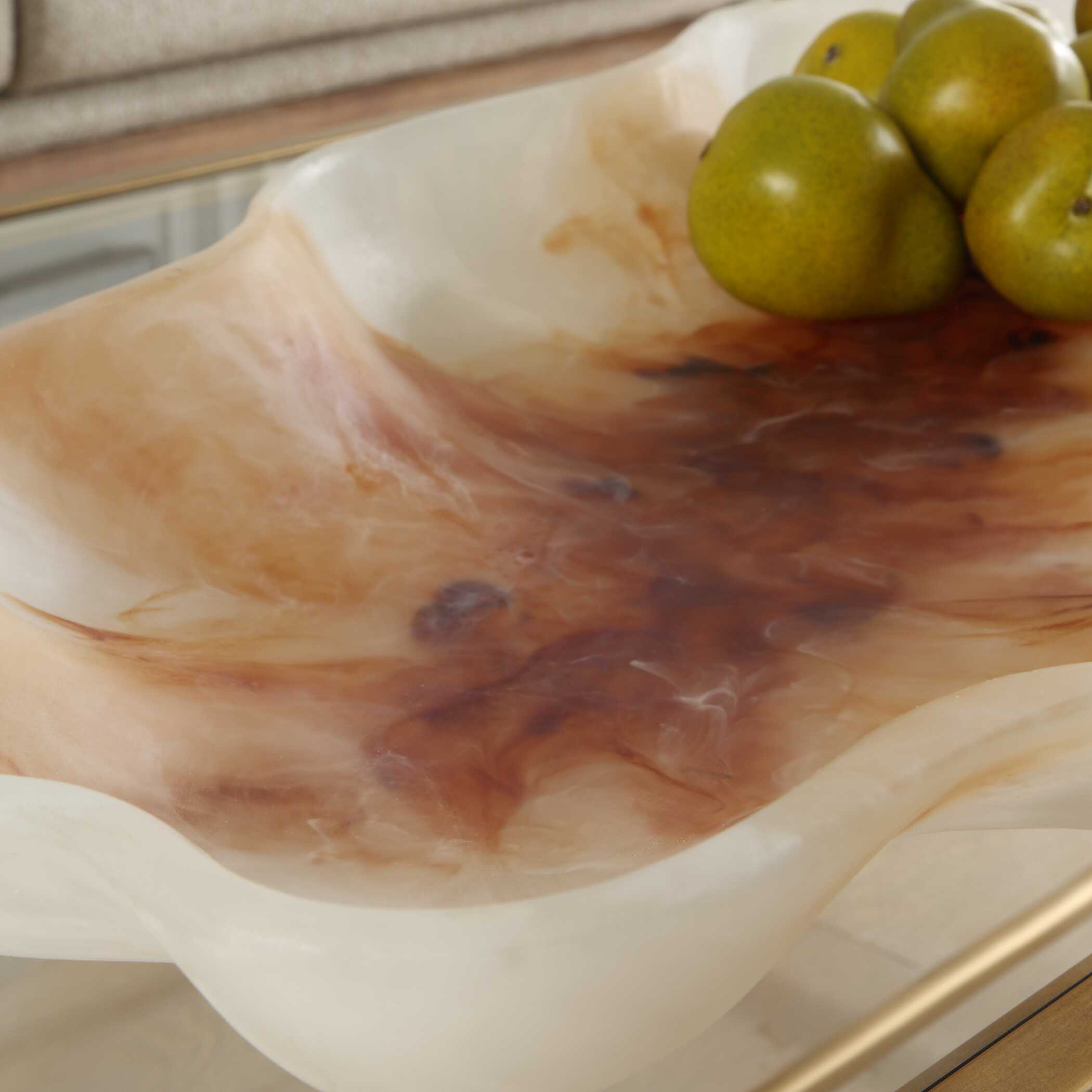 Organic Elegance Wavy Oval Bowl, Decorative by Uttermost, 28" width x 3" height x 12.25" depth View 6