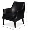 Royalton Distilled Leather Chair,Blk thumbnail 14