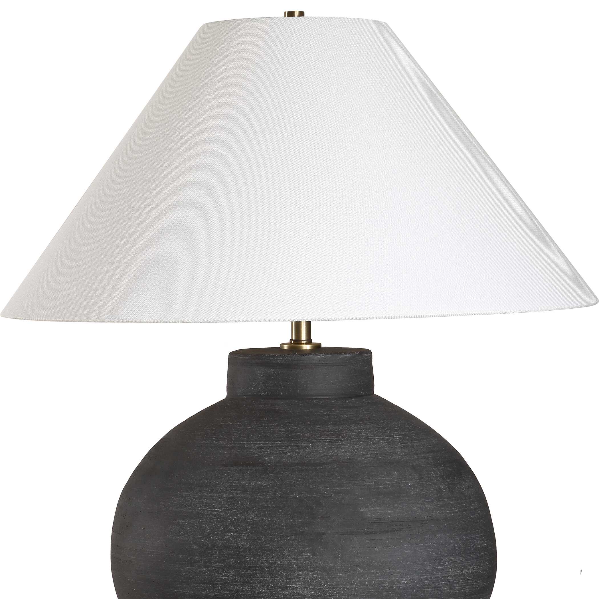 Tramore Rustic Charcoal Table Lamp, by Uttermost, 22" width x 25.5" height x 22" depth View 6