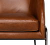 Simmons Leather Chair, Havana Brown thumbnail 16