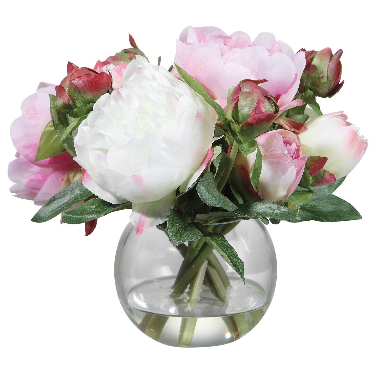 Blaire Peony Bouquet, Artificial Plants & Flower by Uttermost, 10" width x 8.5" height x 10" depth View 3