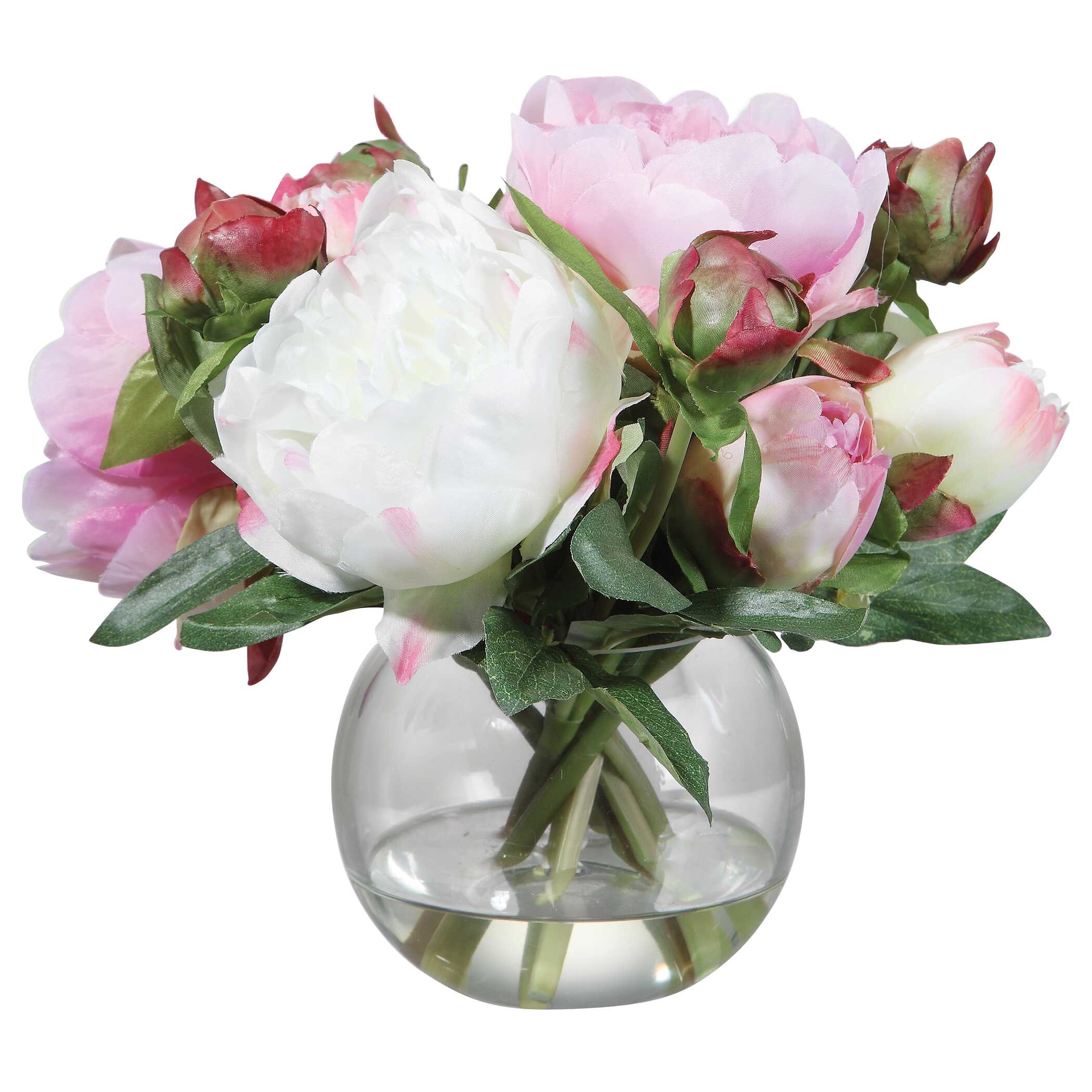 Blaire Peony Bouquet, Decorative by Uttermost, 10" width x 8.5" height x 10" depth View 3