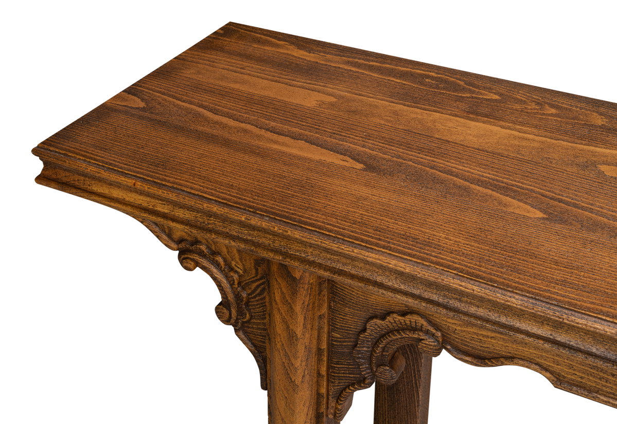 Equestrian Console Table, by Sarreid, 1'3" length x 6'4" width x 2'8" height View 11