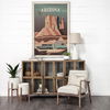 Ajax II Cream Fabric with Brown Wooden Frame Accent Chair thumbnail 2