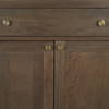 Baron Dark Brown Solid Wood with Antiqued Aged Brass Knobs 3-Drawer 6-Door Sideboard, Sideboards & Buffet by Mercana, 81.75" length x 19" width x 36" height thumbnail 10