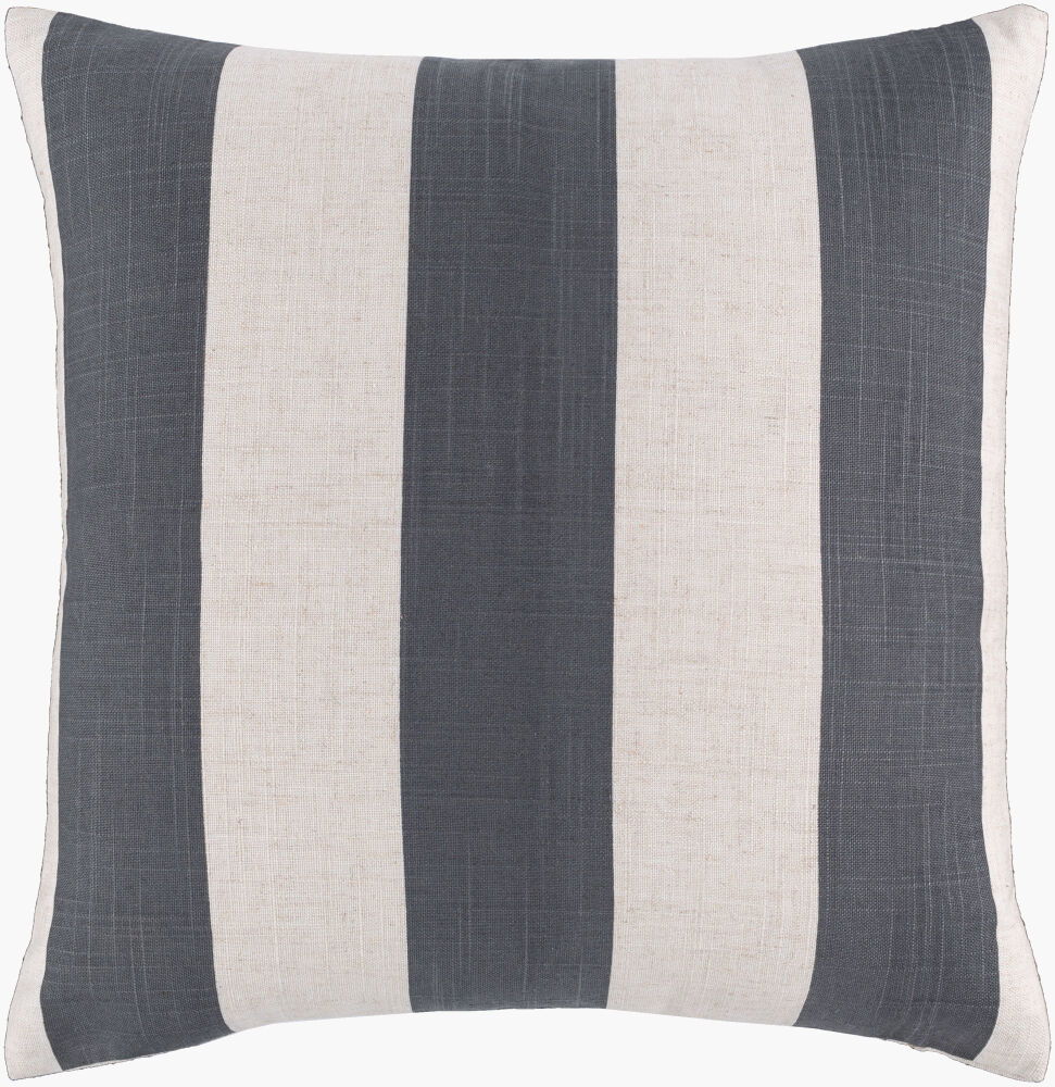 Simple Stripe Accent Pillow, Decorative Pillow by Surya, 18" length x 18" width