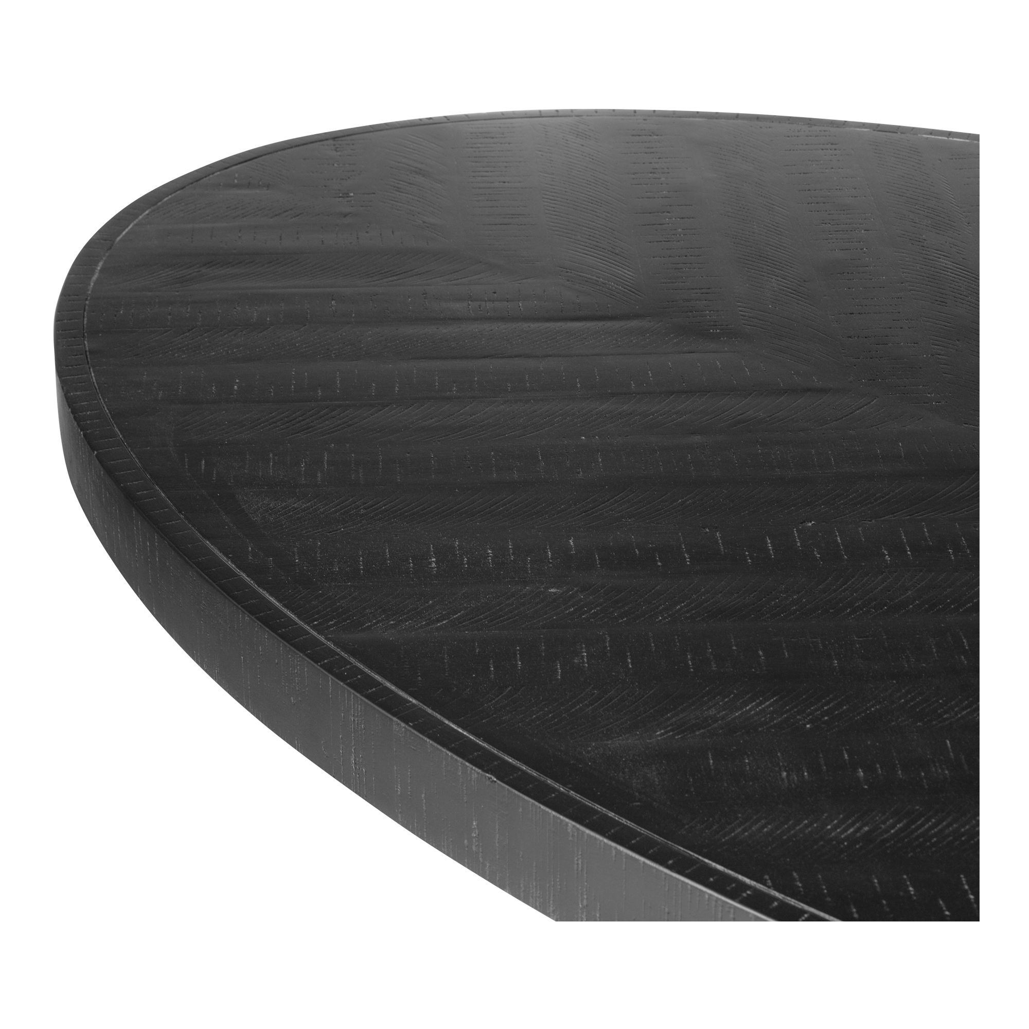 Parq Oval Dining Table Black large image 