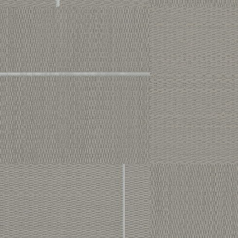 Geo Block Weave Taupe Wallpaper