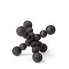 Carollan I (Small) 7L x 7W Black Geometric Wood Ball Jack, Decorative Object by Mercana, 6.69" length x 6.69" width x 6.69" height thumbnail 1