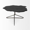 Pinera 37'x33' Black Slate With Iron Base Coffee Table thumbnail 2