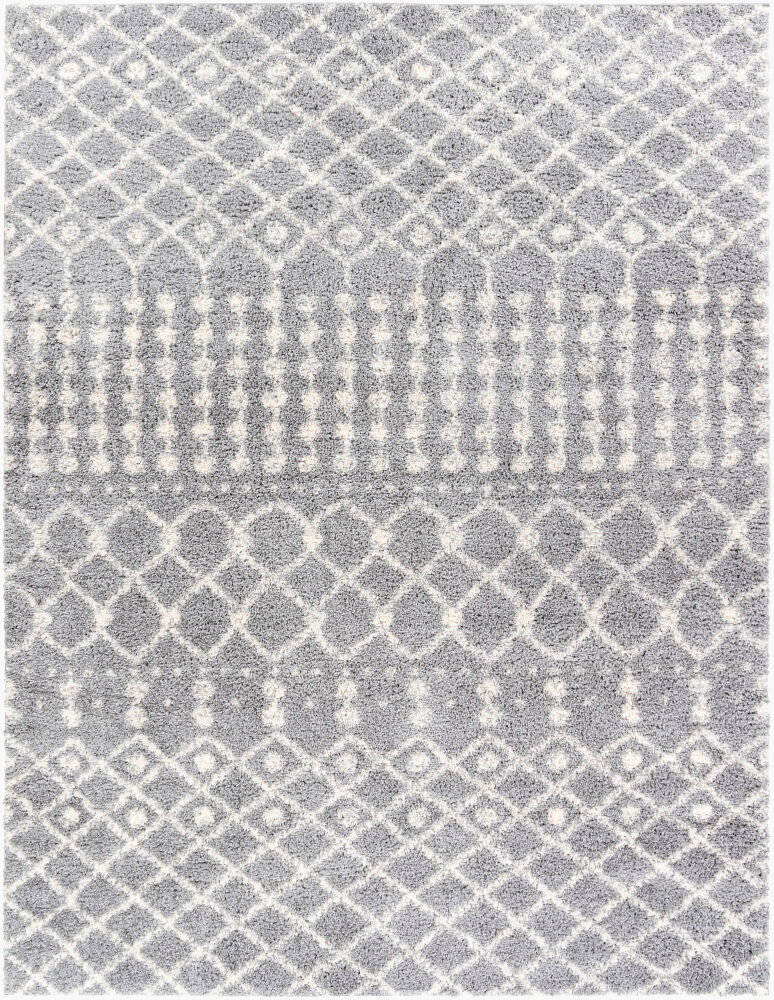 Deluxe Shag Machine Woven Rug, by Surya, 1'3.75" length x 1'3.75" width