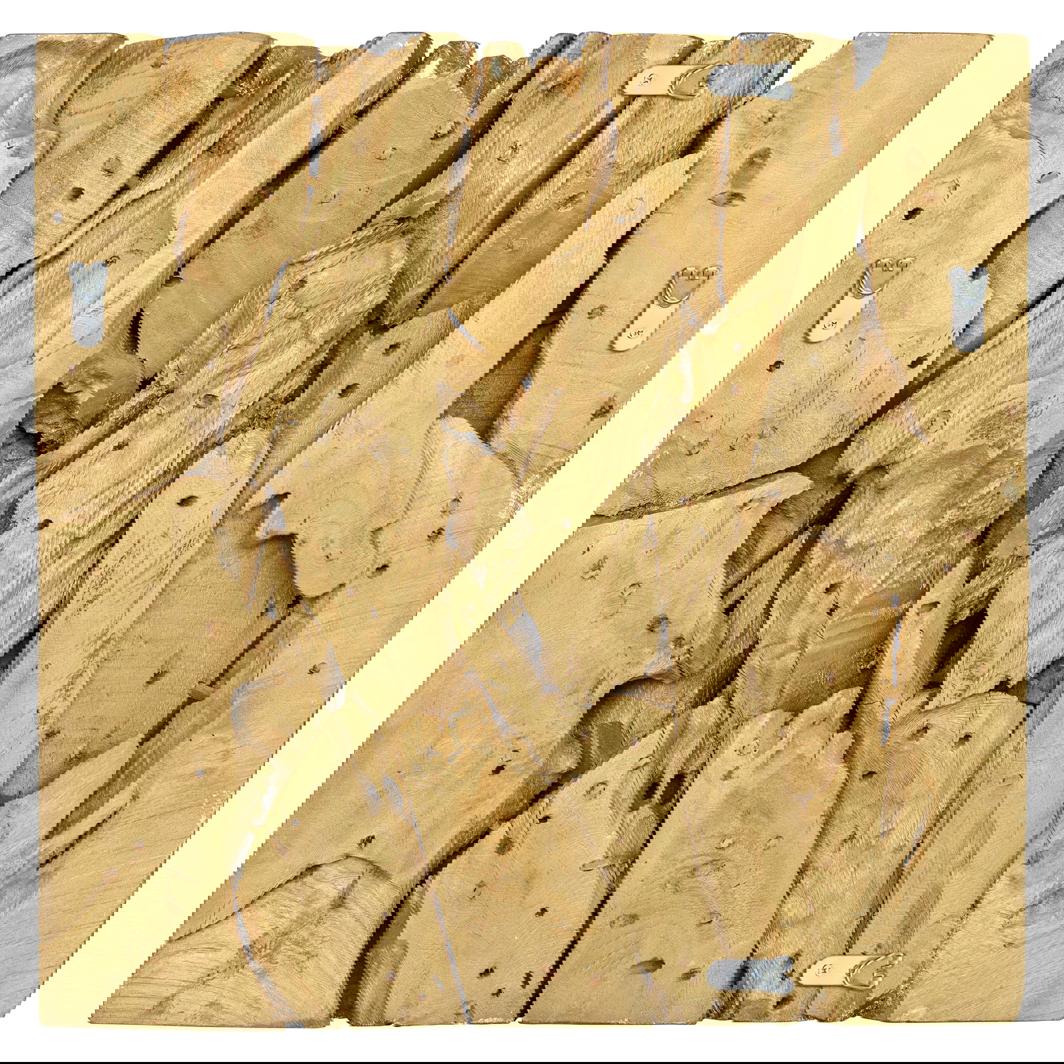 Rio Gold Wood Wall Décor large image 